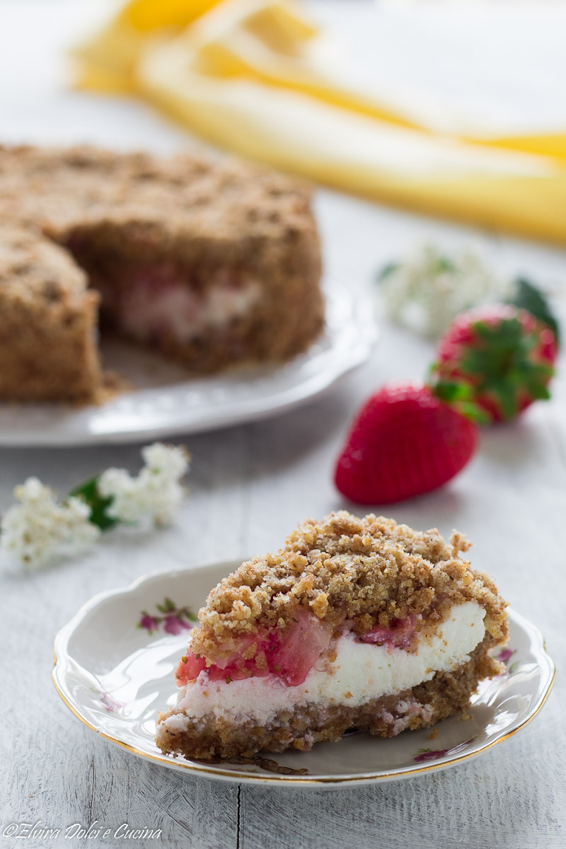 Sbriciolata Integrale Ricotta E Fragole Elvira Dolci E Cucina