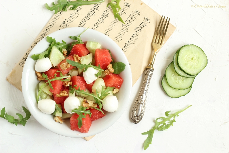 Insalata di anguria, piatto fresco estivo