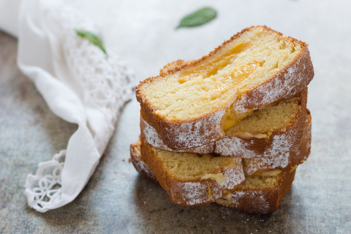 Plumcake yogurt e pesche