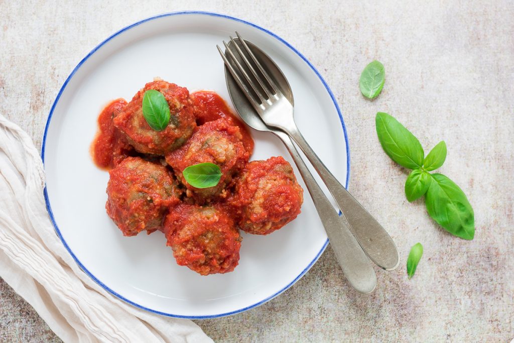 Polpette di melanzane al pomodoro