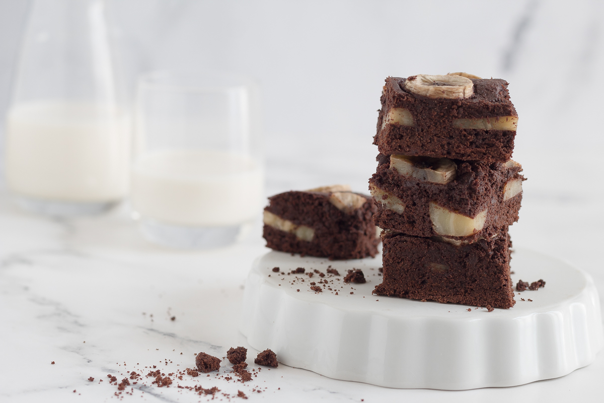 Brownies banana e cioccolato ricetta facile e veloce