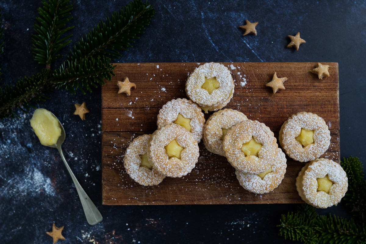 Biscotti farciti al lemon curd