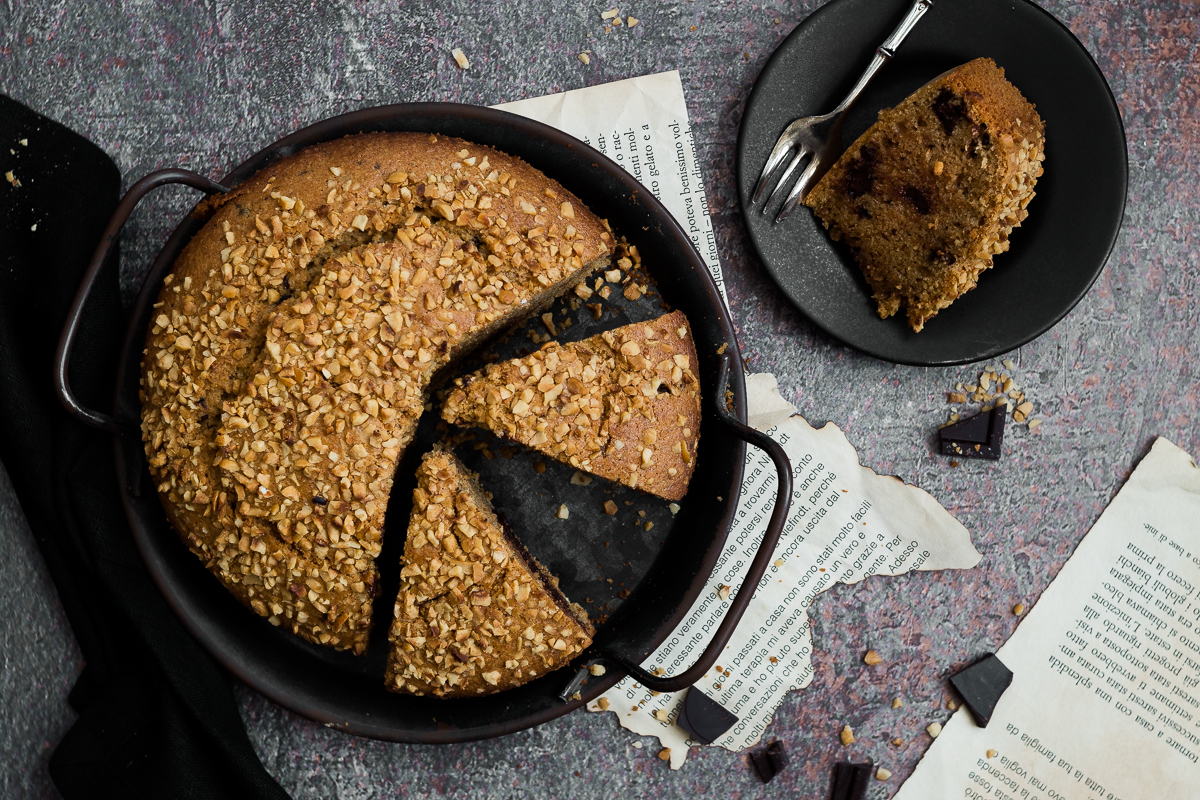 Torta nocciole e cioccolato senza farina