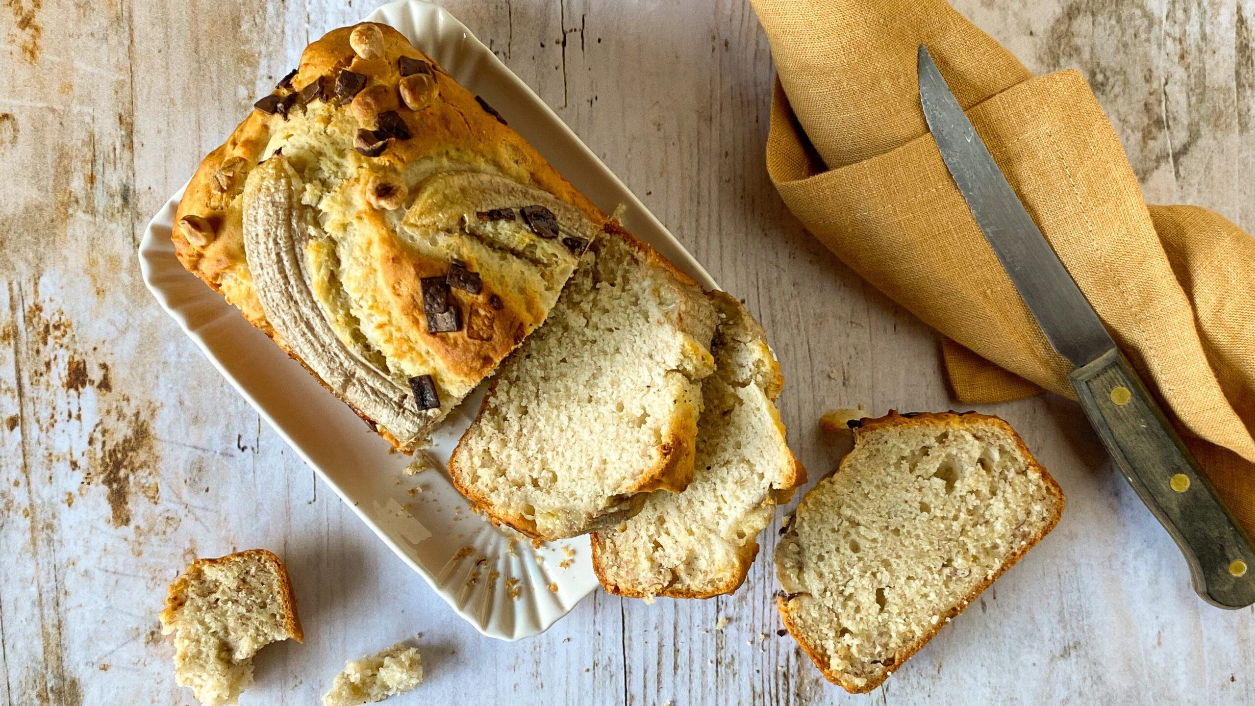 banana bread senza glutine e senza zuccheri aggiunti