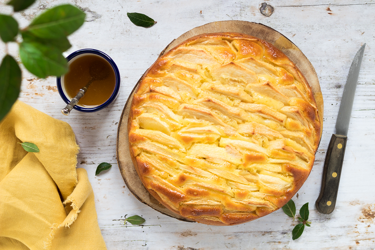 torta di mele robiola e uvetta