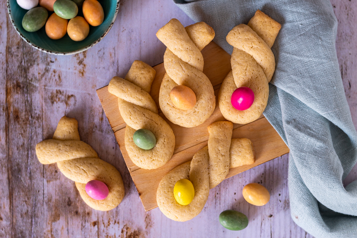 coniglietti di frolla dolcetti di Pasqua