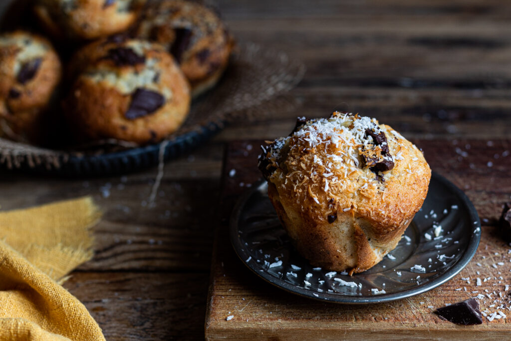 muffin cocco e cioccolato