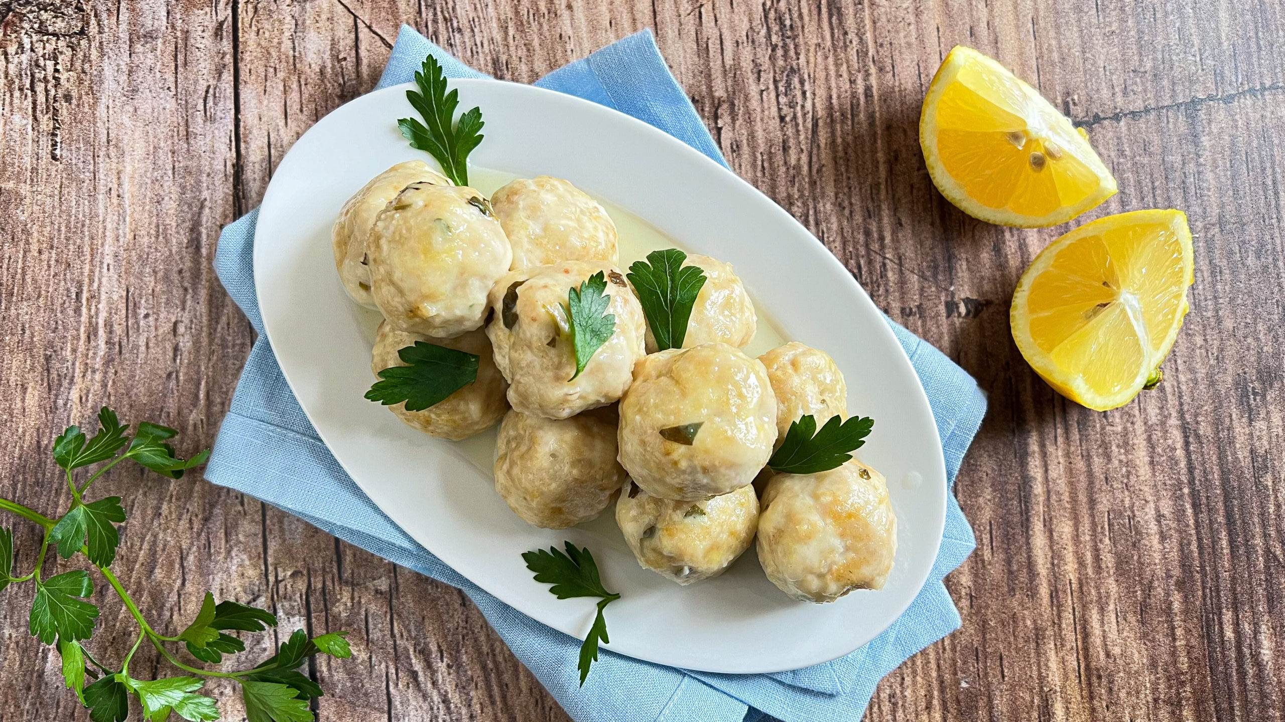 polpette di pollo al limone