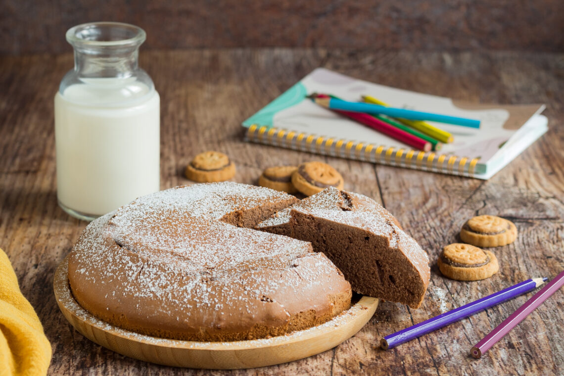 torta latte e biscotti senza glutine