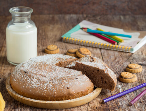 torta latte e biscotti senza glutine