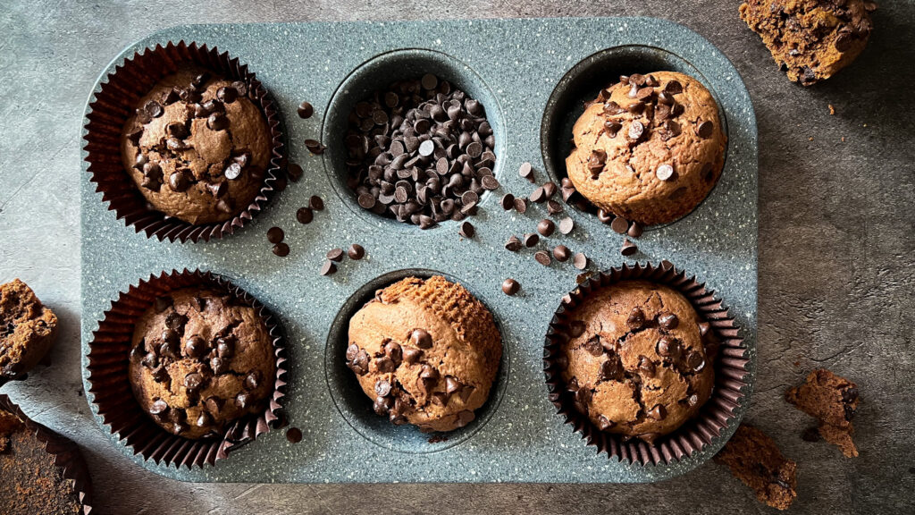 muffin doppio cioccolato e caffè