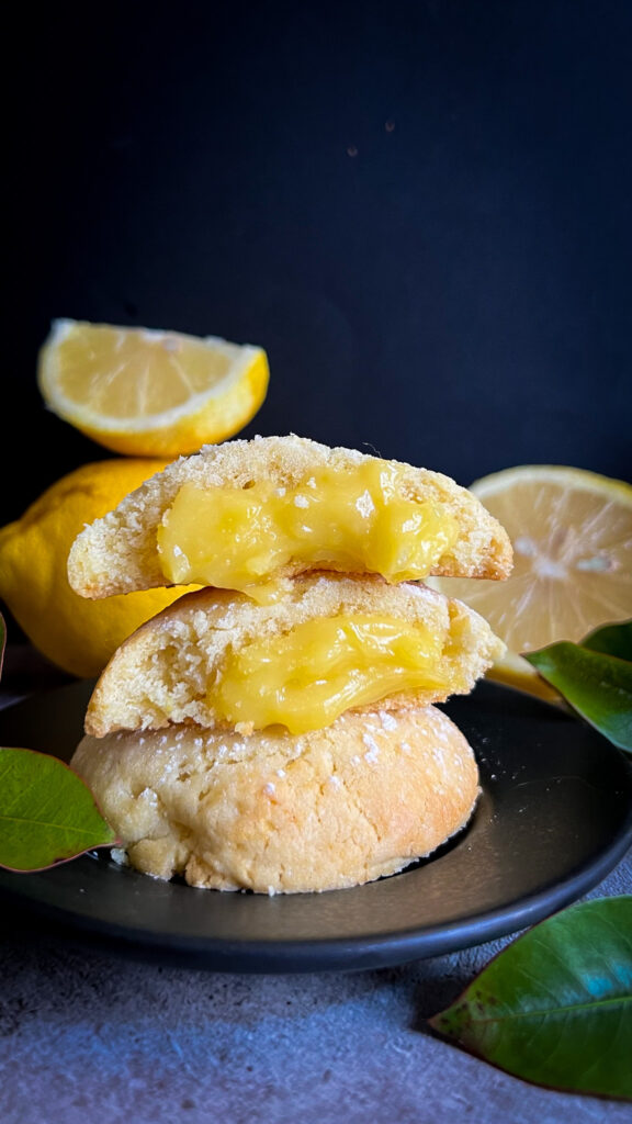 biscottoni ripieni di lemon curd