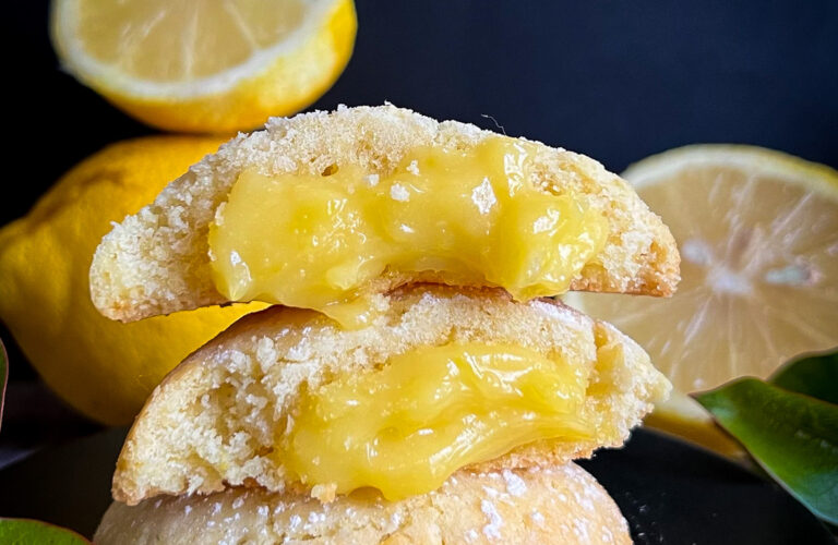 biscottoni ripieni di lemon curd