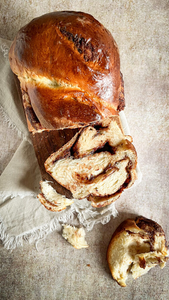 pan brioche allo yogurt con la nutella