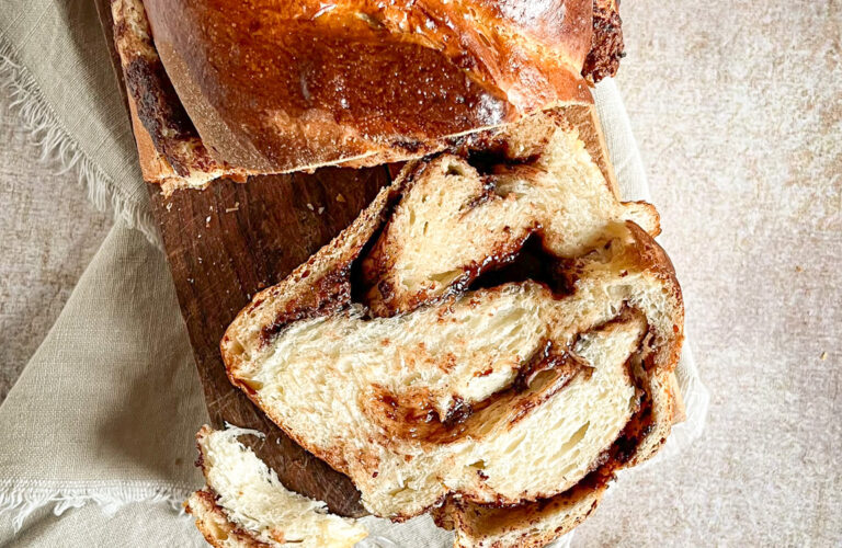 pan brioche allo yogurt con la nutella