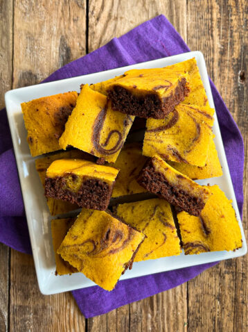 brownies zucca e cioccolato fondente