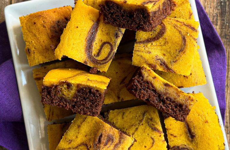 brownies zucca e cioccolato fondente